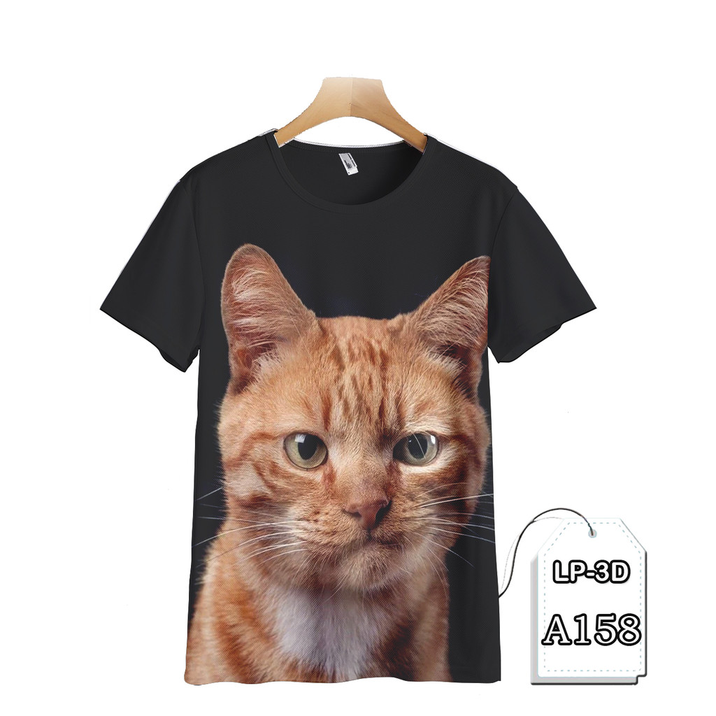 Baju Kucing Lucu Baju Anak dan Dewasa Printing 3D LP3D-A158 Fashion