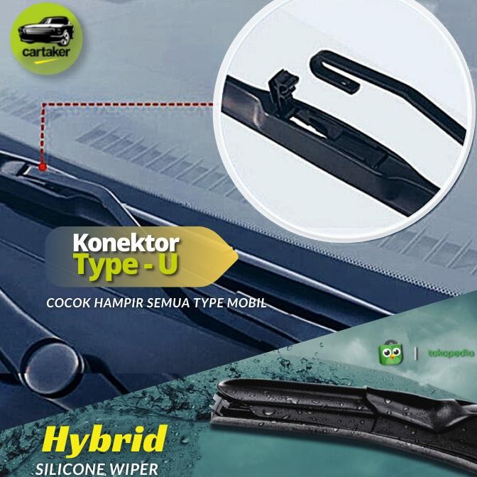 Wiper Frameless Original Avanza Xenia Karet Kaca Mobil Silicon Hybrid