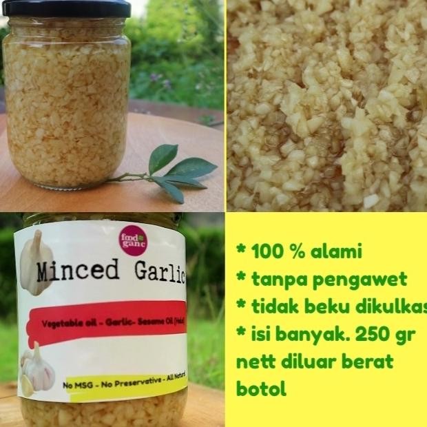 

minced garlic baceman bawang putih cincang - No Minyak Wijen P88L