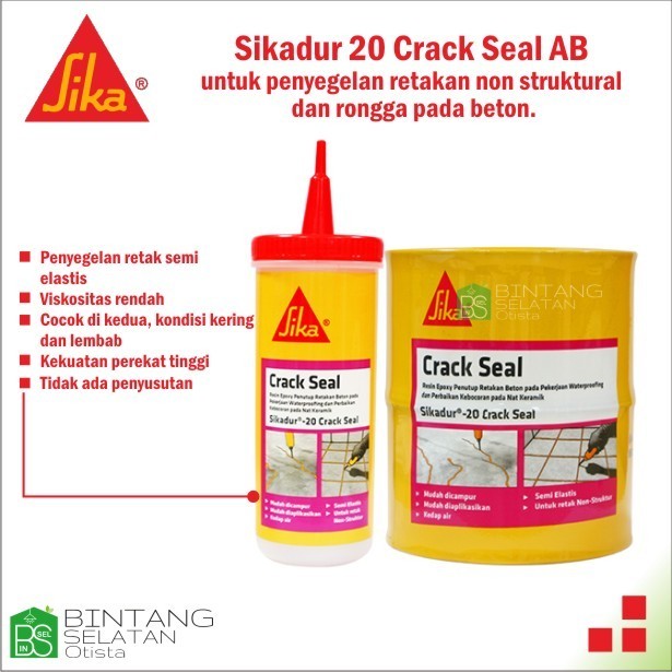 SIKADUR 20 CRACK SEAL AB 160 ML - RESIN EPOXY PEREKAT RETAKAN BETON