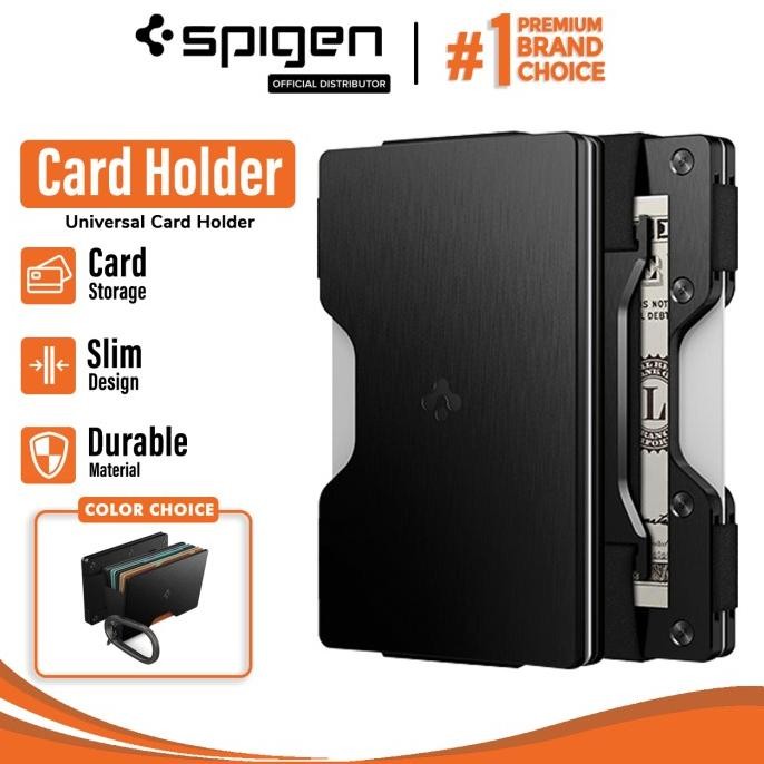

TERMURAH - Card Holder Spigen Universal Card Holder Wallet S Hardcase Dompet Saku