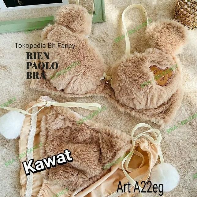 Bra Set Sexy Wanita Bh Fancy Premium Rien Paolo Bulu Bulu Lucu HST