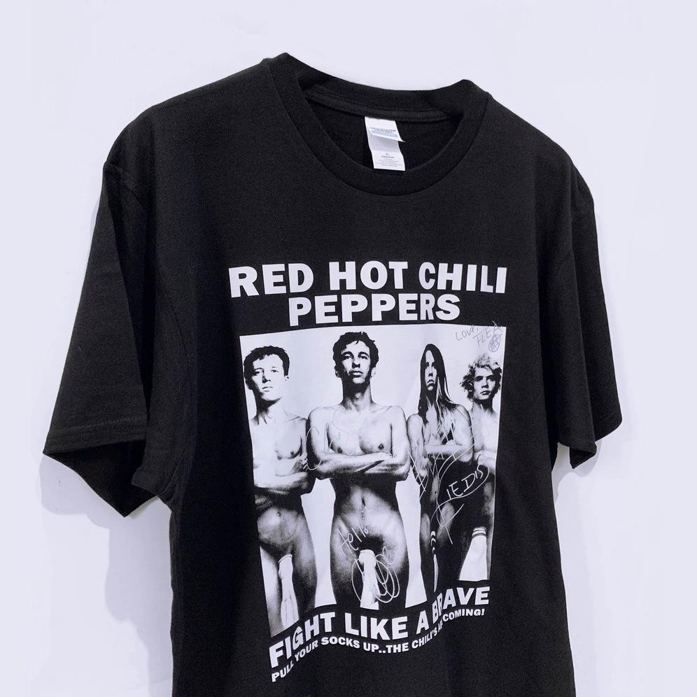 Kaos Rhcp Band Red Hot Chili Peppers Fight Like A Brave Rhcp | Built Up Import Kaos Band Hiprockingd