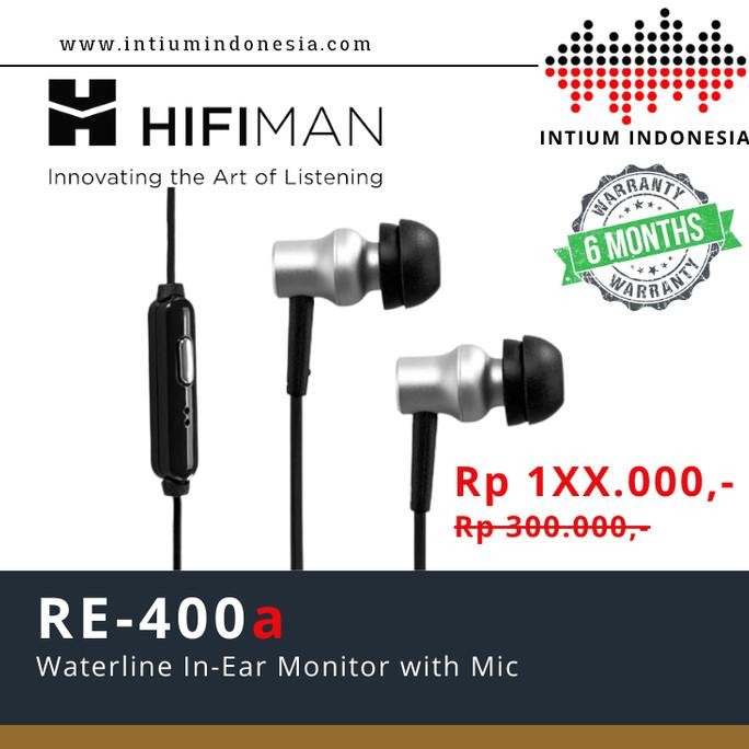 NEW Hifiman RE-400 Waterline The Perfect Balance In-Ear Monitor Earphones