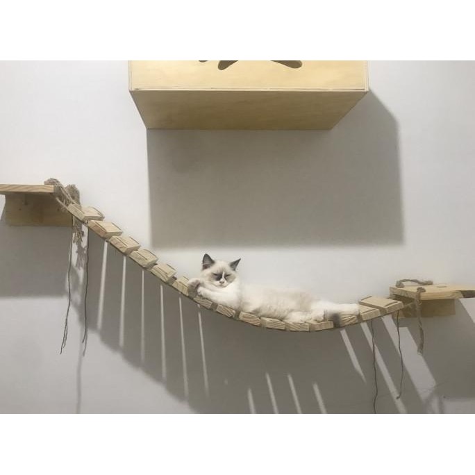 Kandang Kucing Rumah Kucing Kayu Jembatan Ambalan Kucing Kayu Custom