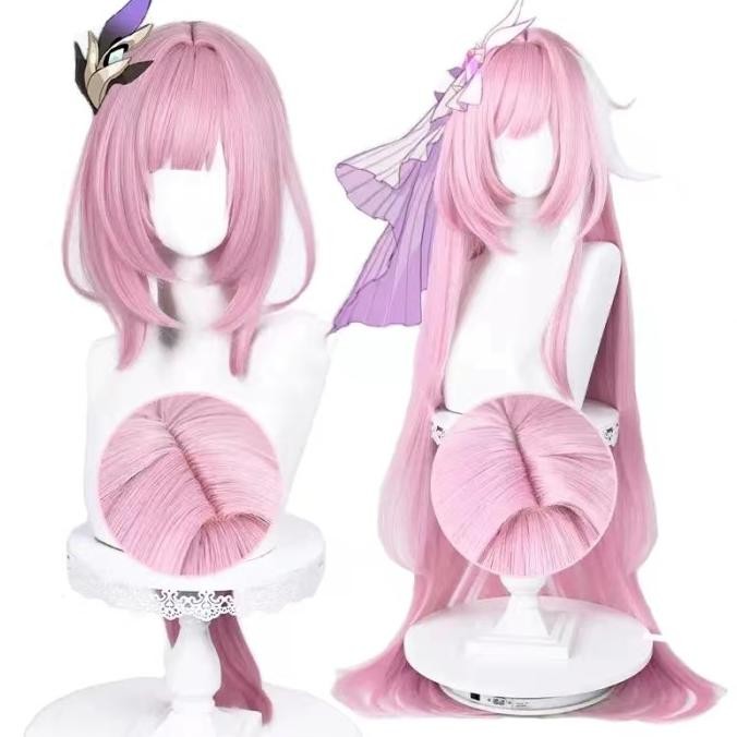DFR Synthetic Hair Honkai Impact 3rd Elysia Cosplay Wig Halloween Cosplay TERLARIS