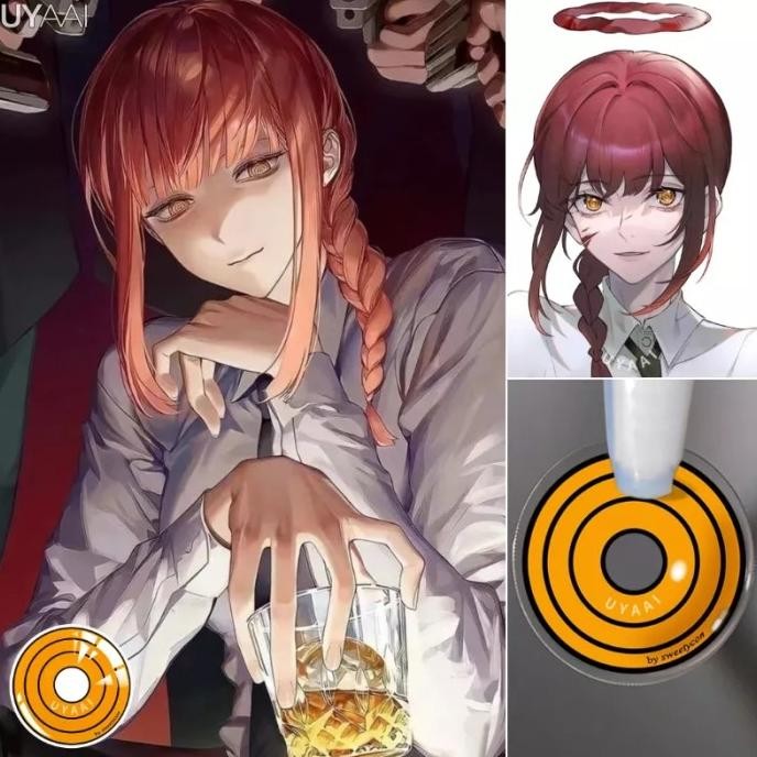 DFR DS Softlens Lensa Kontak Karakter Cosplay Halloween Makima TERLARIS