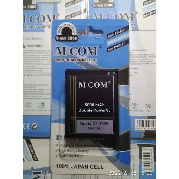 Eh Ada Lagi Batu Battery Baterai Nokia 2.2 Hq510 Ta-1179 Ta-1183 Ta-1188 Ta-1191 Double Power 5000Ma