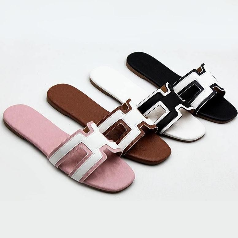 Sandal Wanita Teplek H Terbaru Kekinian Sendal Slop Korea Platform Flip Flop Trendy Helia