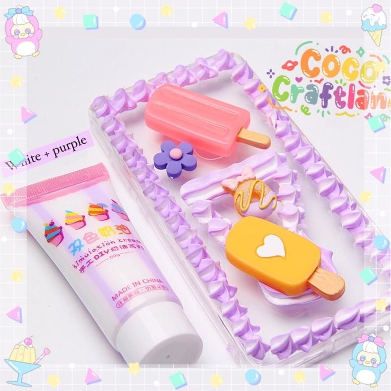 

10.10 Diy Deco Clay Cream Mixed Color | Deco Glue Cream | Lem Cream Bahan Decocase Murah