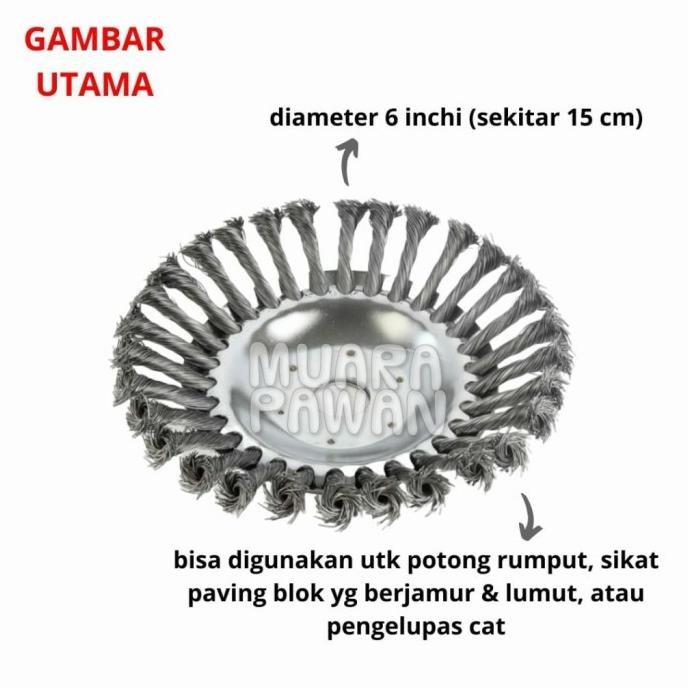 NEW PISAU POTONG RUMPUT SIKAT PAVING BLOK LUMUT JAMUR PENGELUPAS CAT 0310T