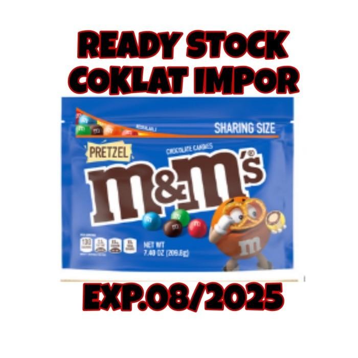 

M&M Chocolate Sharing Size Pretzel -coklat import sharing size family