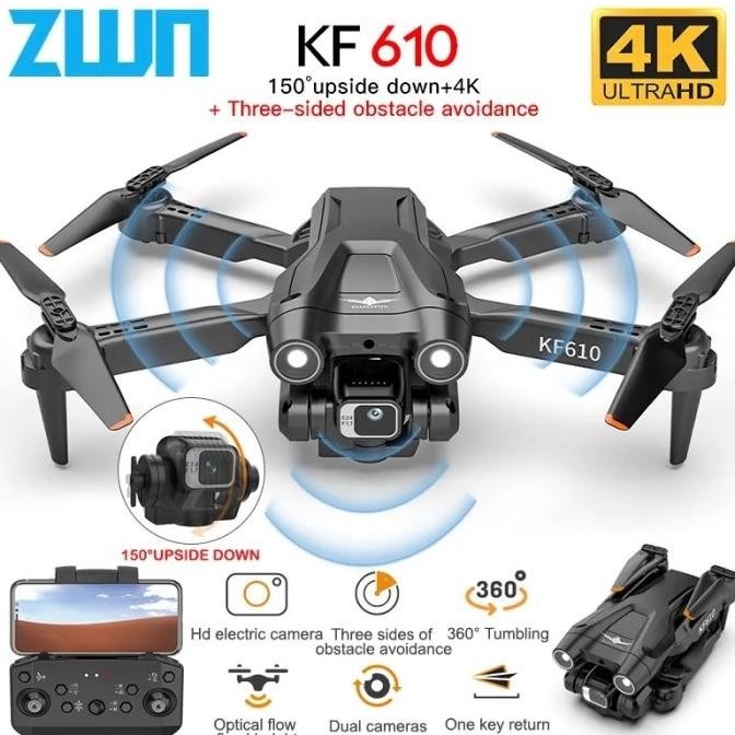 Drone Z908 / Kf610 / I3 Pro Dual Cam 4K Optical Flow Drone Vs E99 K101 Murah