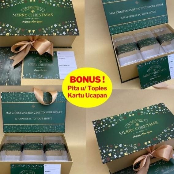 Kotak Kue Kering Natal / Hampers Kue / Gift Box Natal / Kotak Kado