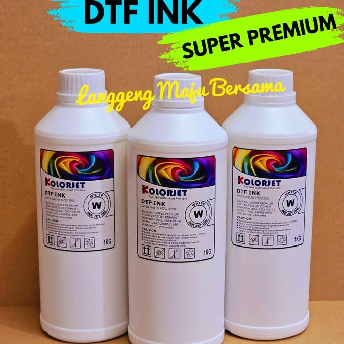 TERBARU - Tinta DTF Colorjet Premium Quality Digital Textile Pigment 1KG White