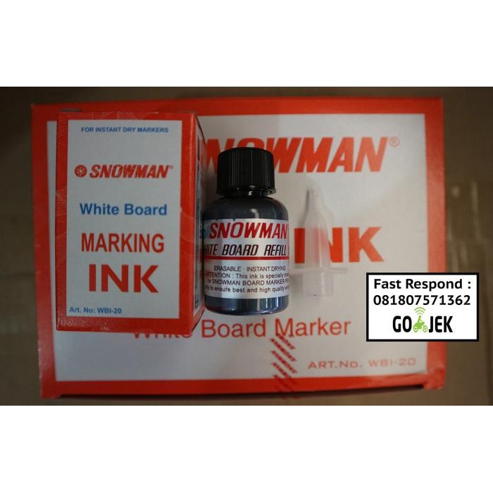 

Tinta Spidol Whiteboard Snowman Bg-12 Ecer Lusinan