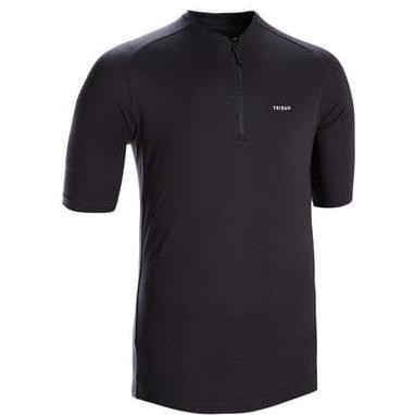 Decathlon Btwin Jersey Sepeda Essential Hitam - 8569821