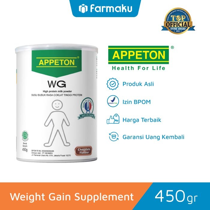 

Appeton Weight Gain Adult Susu Gemuk Dewasa Rasa Coklat 450 gr