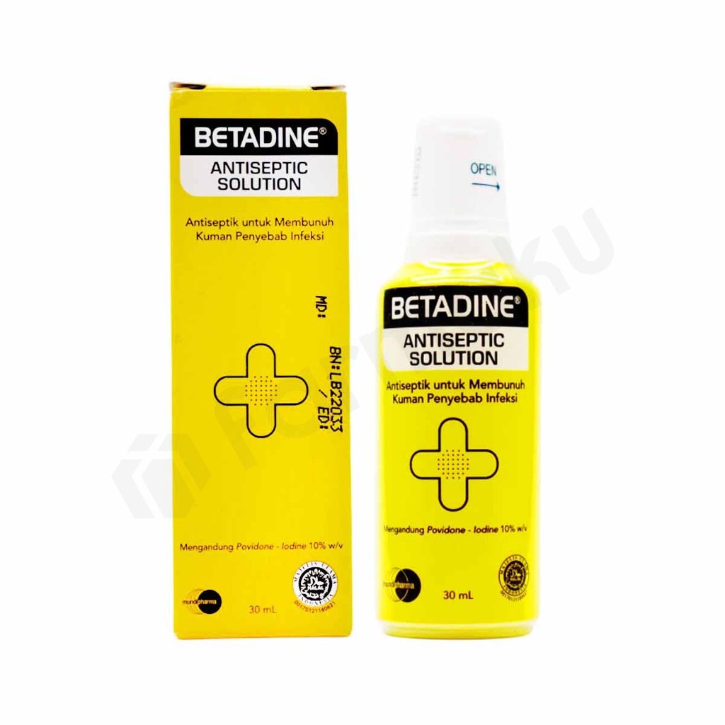 Betadine Antiseptic Solution 30 ml - Obat Luka untuk Cegah Infeksi