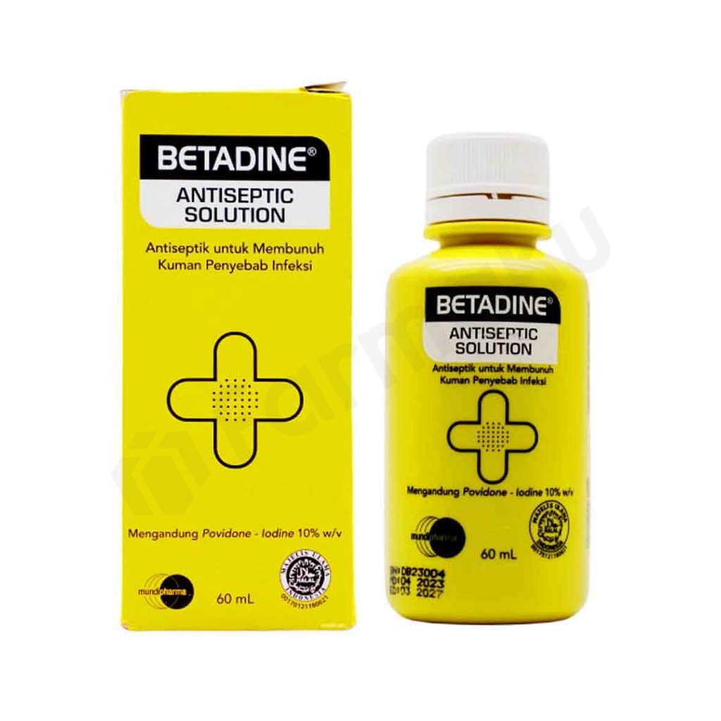 Betadine Antiseptic Solution 60 ml - Obat Luka untuk Cegah Infeksi