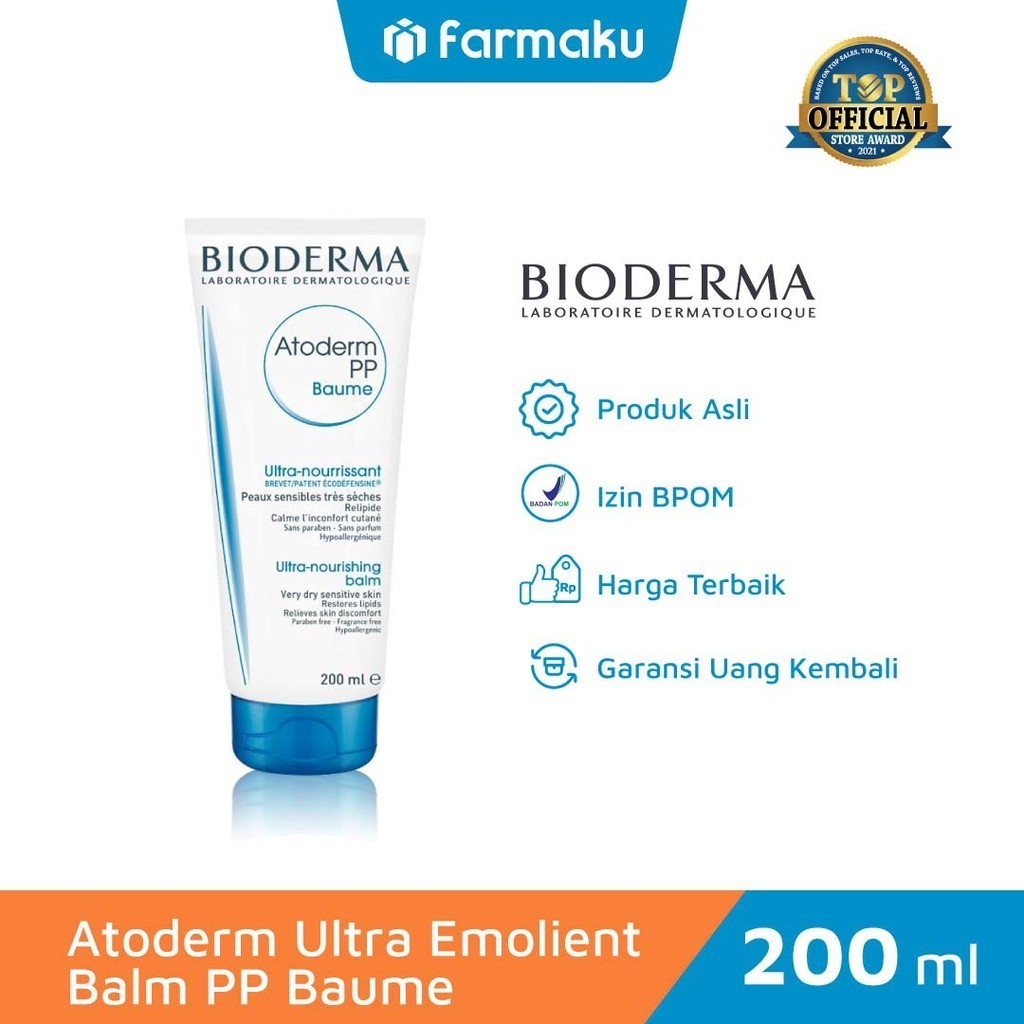 Bioderma Atoderm Ultra Emolient Balm PP Baume 200 Ml - (Variasi)