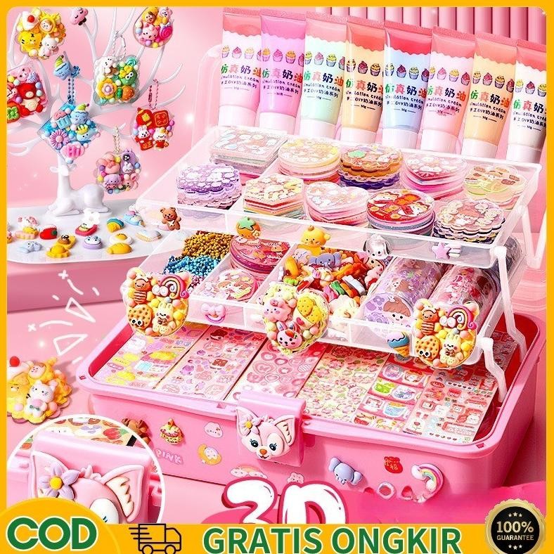 

Sale CodSet Kartu Diy Kotak Penyimpanan Tiga Lapis Stiker Kartu Set Alat Akun Tangan Stiker Lucu Kartu Chuck Diy Deco Lem Krim Stiker Guka Deluxe Set Murah