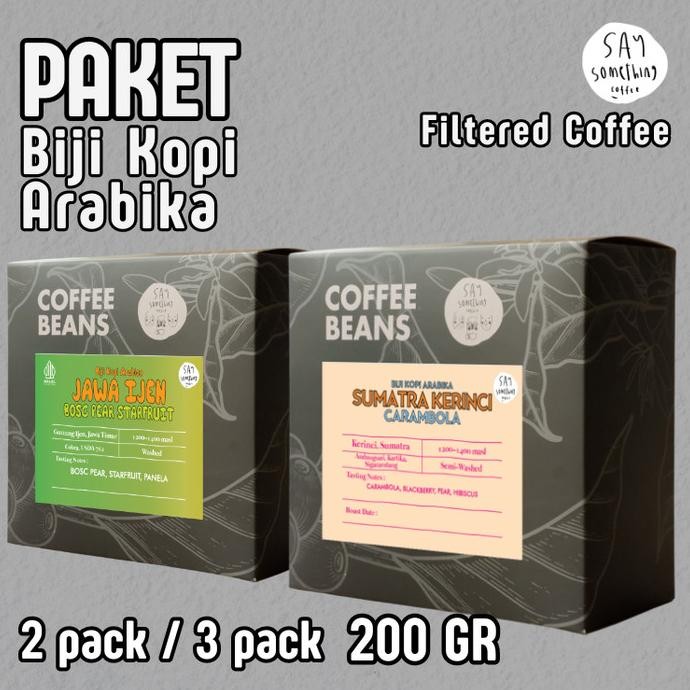 

Paket Biji Kopi Arabika Indonesia 200Gr - Filter