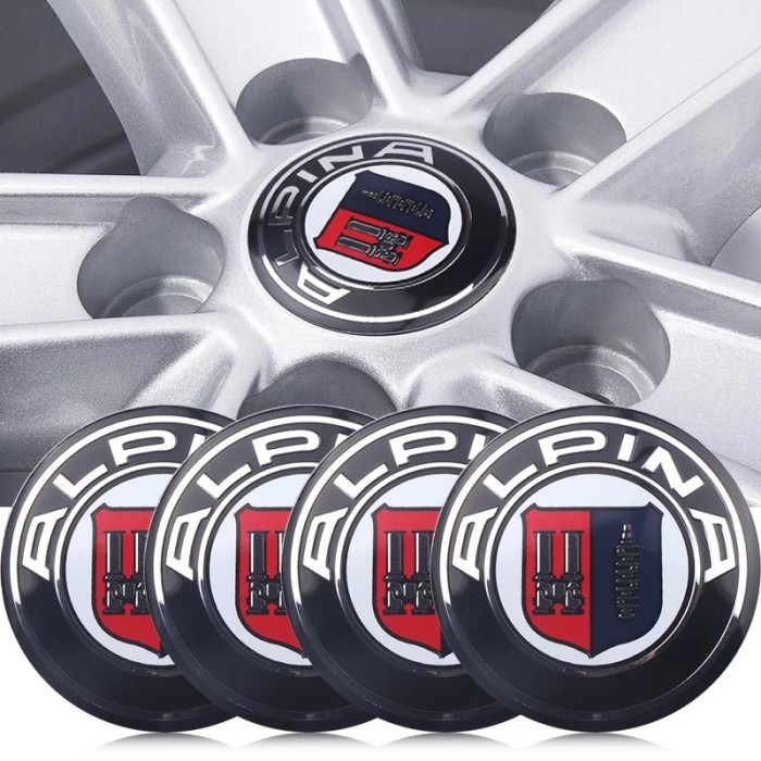 sticker emblem velg dop tutup ban roda mobil alpina