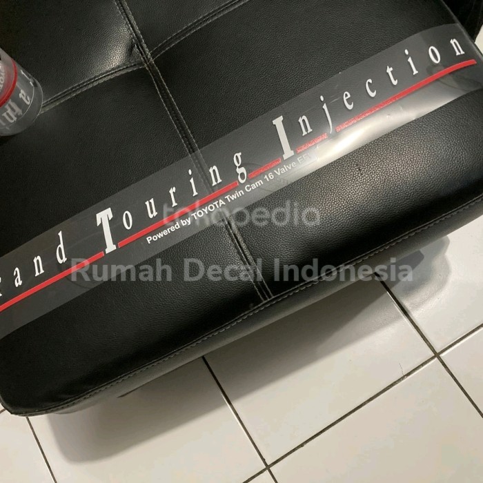 Stiker Corolla Twincam GTI kaca belakang