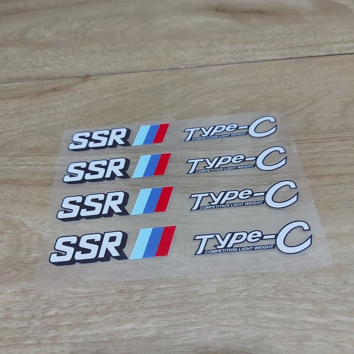 Stiker Set SSR Type C Print Transparan Like Original