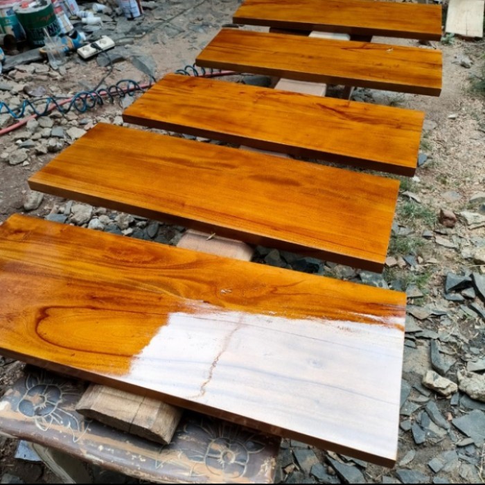 papan tangga kayu tangga anak tangga modern dan minimalis kayu mahoni