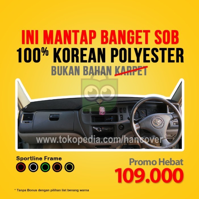 Cover Dashboard Kijang Krista Alas Dasboard Kijang Kapsul
