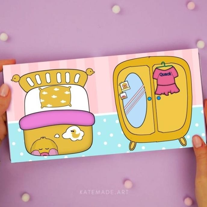 Paper Duck Bebek Viral Mainan Edukasi Busy Book Buku Aktifitas Anak