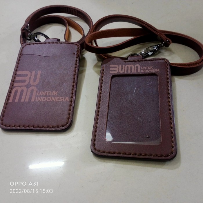 

Terlaris holder kalung id card kulit BUMN untuk indonesia SALE