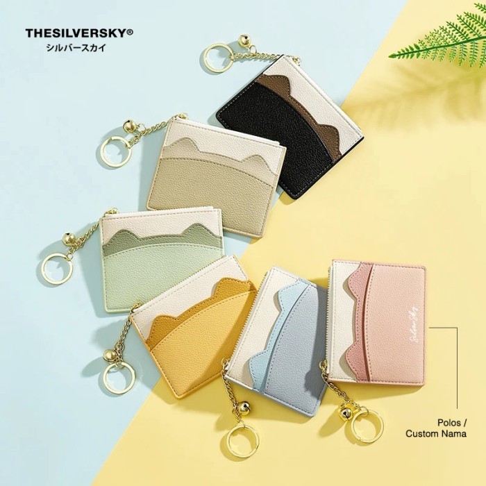 

Terlaris Thesilversky Cat Bell Card Holder Custom Nama Premium SALE