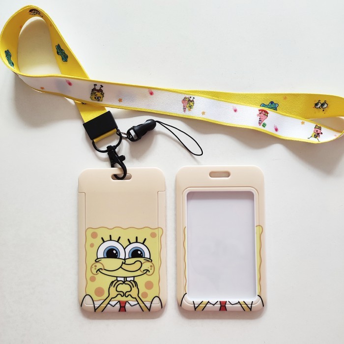 

Terlaris ID Card Holder Name Tag Lanyard Kalung Kartu Kartun Spongebob Patrick SALE