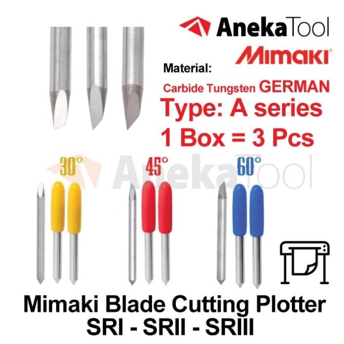 

Terlaris Cutting Sticker Mimaki Blade - A Series (Baja Carbide German) SALE
