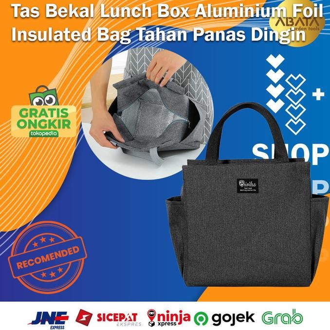TAS BEKAL LUNCH BOX TAHAN PANAS DINGIN ALUMINIUM FOIL TAS BEKAL MAKANAN TAS ALUMINIUM FOIL TAS MAKAN