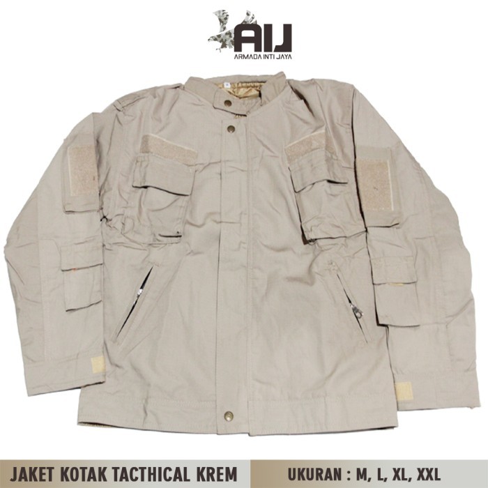 Jaket Tactical 511 Krem Jaket Ripstok Kotak Tactical