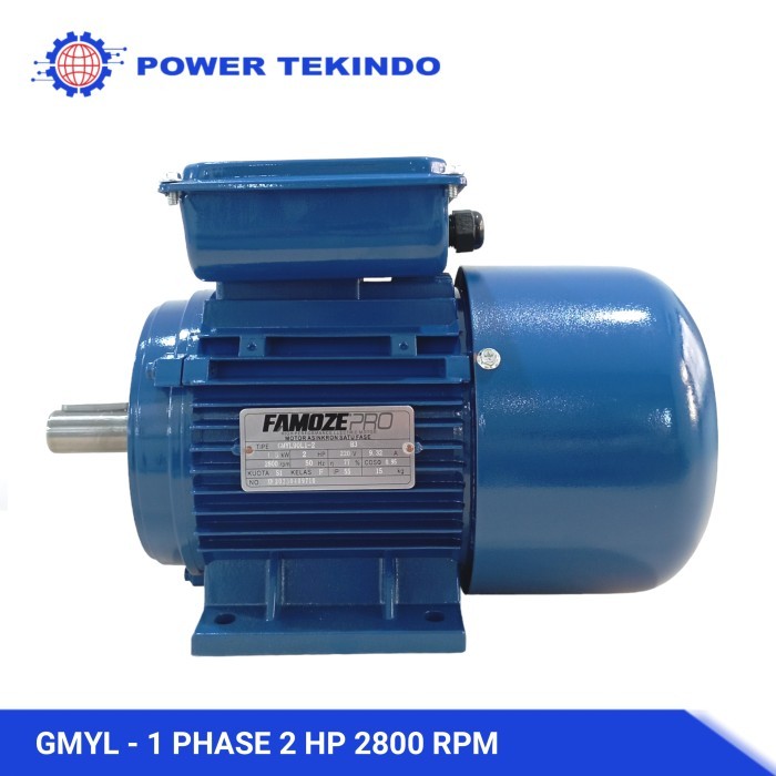 Famoze Pro Dinamo 1 Phase 2 HP 2800 RPM Elektro Motor GMYL 2 PK