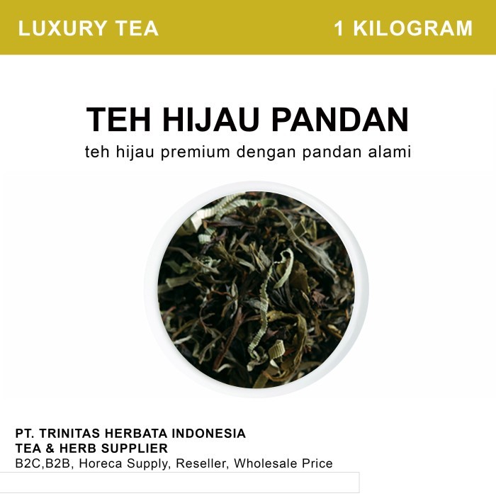 

Pandan Green Tea Organic / Teh Hijau Pandan Organik Premium