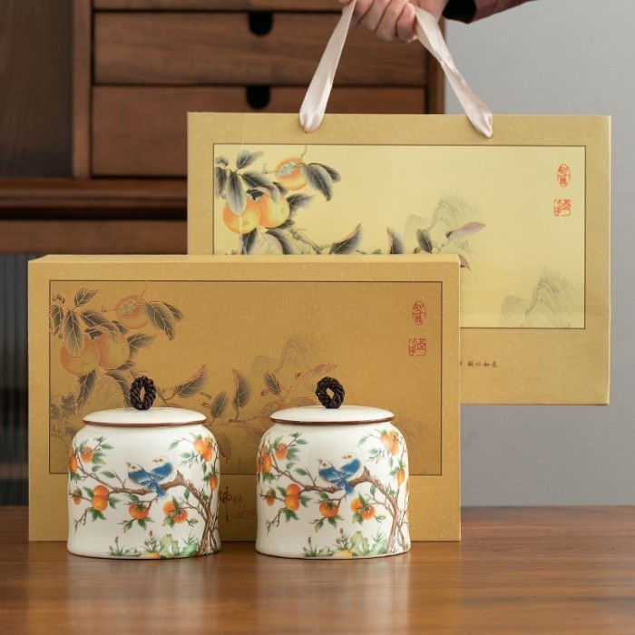 

Penyimpanan Daun Teh Kopi Set Box/ Tea Leaves Storage Jar 1317