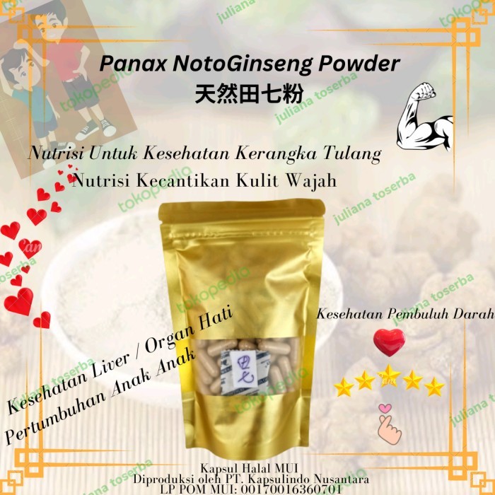 

Panax Noto Ginseng Murni Tian Chi Fen 120 kapsul