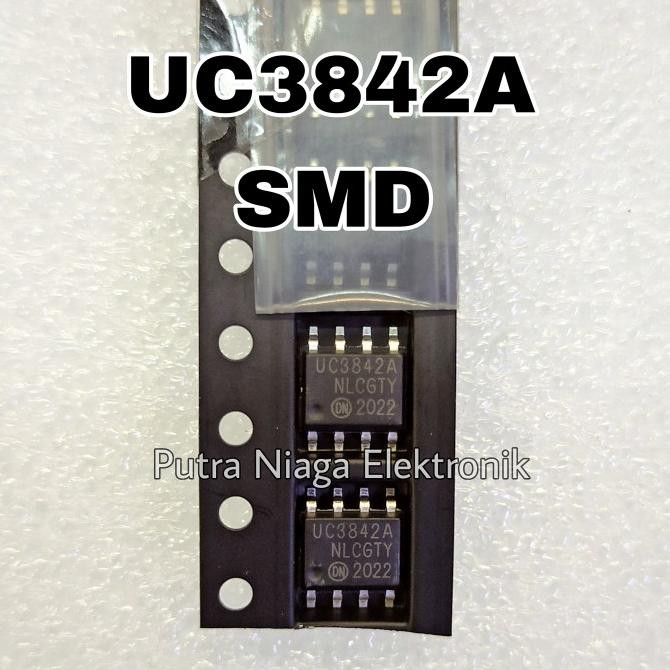 ic UC3842 SMD UC3842A SOP8 13842 High Current Mode PWM Controller 3842 putr4n Buru Order