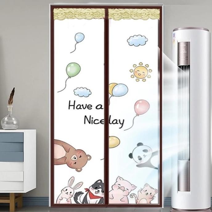 Tirai Pintu Magnet PVC khusus ruang AC bahan tebal
