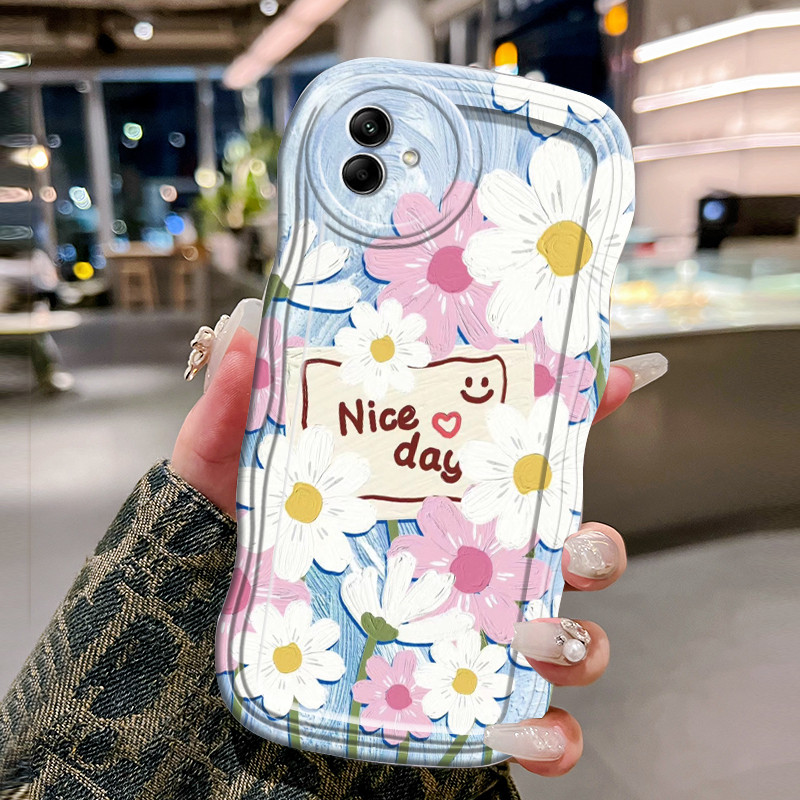 Casing Hp Untuk Samsung Galaxy A04 A04E A04s F04 M04 Case Casing Softcase bunga penutup pelindung si