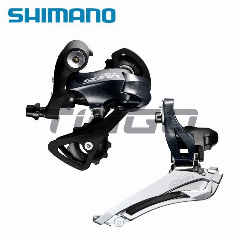 Shimano Sora R3000 Sepeda Jalan 2×9 Kecepatan Groupset FD-R3000 Derailleu Depan RD-R3000 Derailleu B