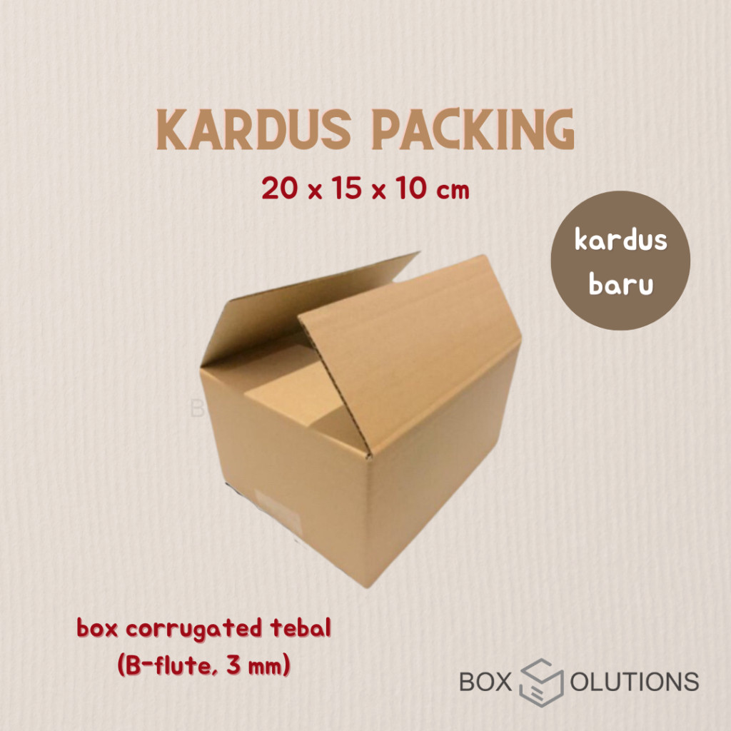 

kardus packing TEBAL 20 x 15 x 10 cm / dus / box corrugated b-flute 20x15x10 cm
