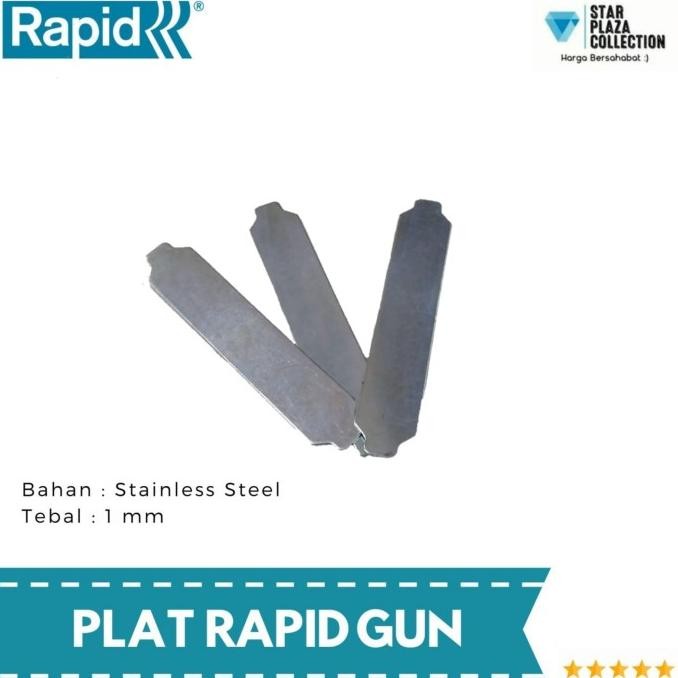 

Plat / Lidah Staples Rapid Gun R23 (Stainless Steel) - isi 3 pcs