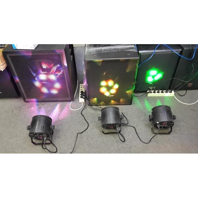 Paket Par Bee Eye Beam Light 6X10W 3 Buah Plus Dmx 240 Free Kabel Dmx  Ready